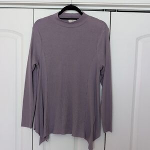 T.La Asymmetrical Purple Blouse
